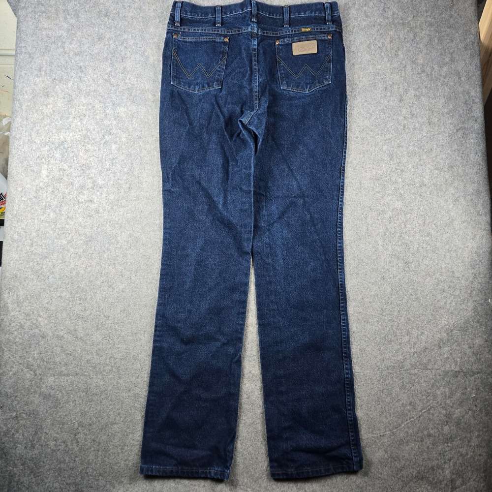 Wrangler Jeans Mens 36x36 Blue Cowboy Cut 936DSD Slim Fit Rigid Denim Workwear